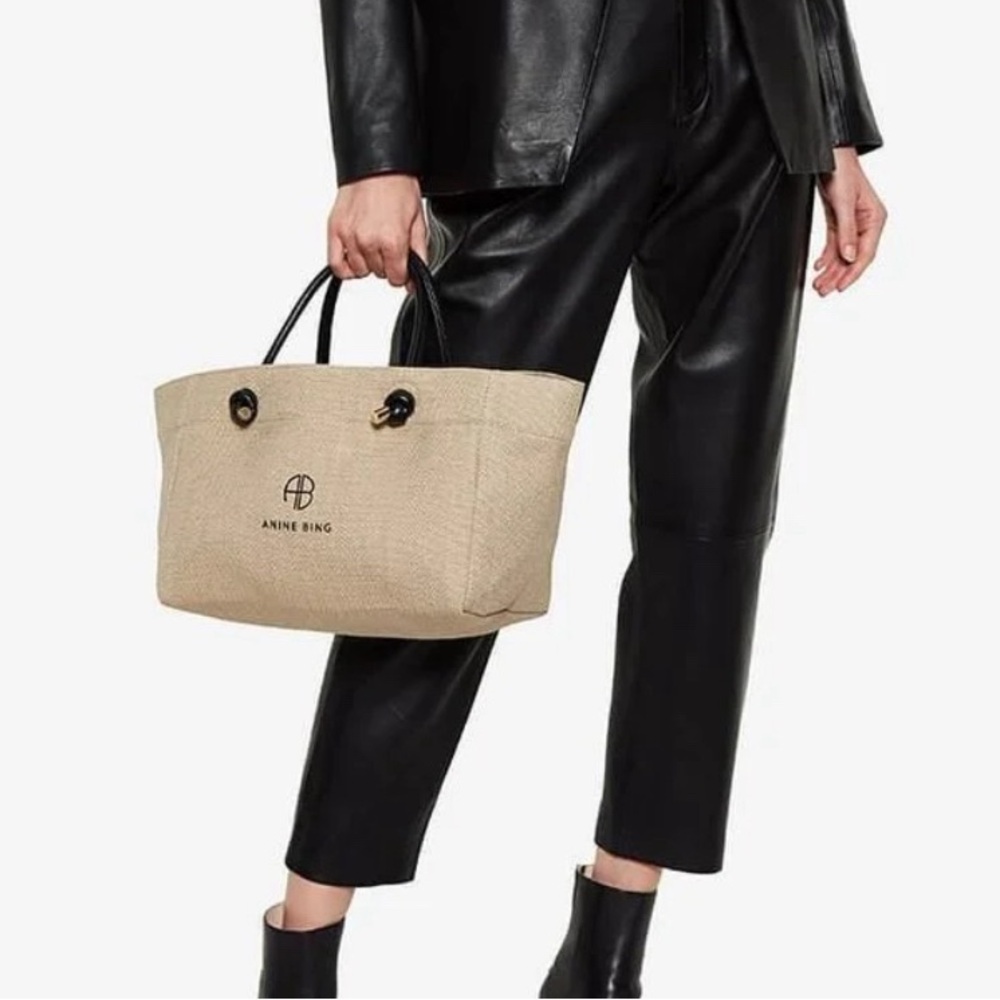 Anine Bing Beige Tote Bag